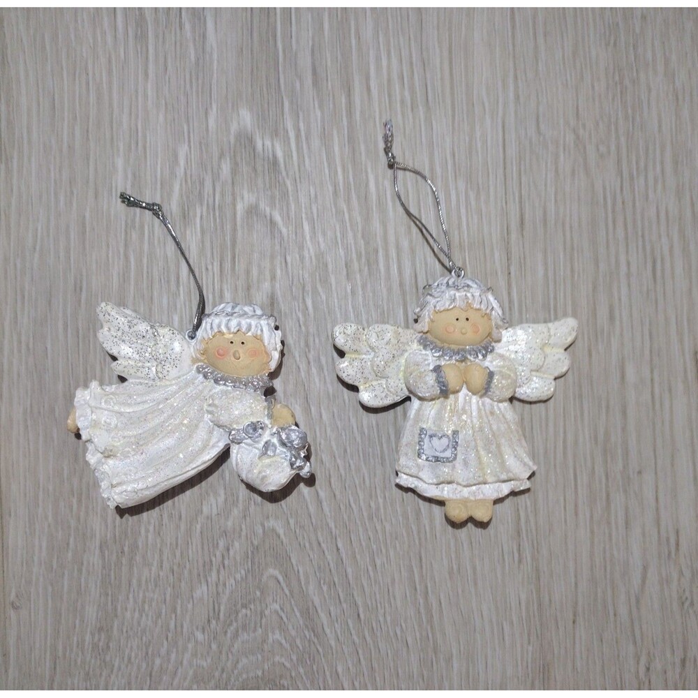 2 Angel Ornaments